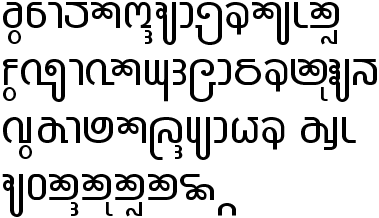 Zolai font example by Ian James